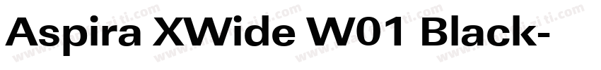 Aspira XWide W01 Black字体转换
